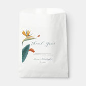 Extravagante Tropenhochzeit Geschenktütchen (Vorderseite)