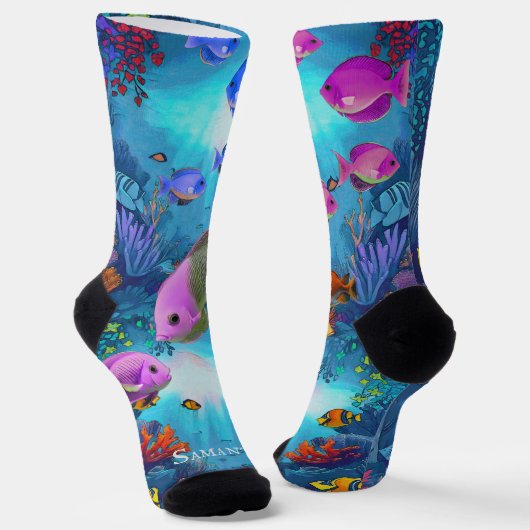 Extravagante tropische Fischsocken für tropische C Socken (Gewinkelt)