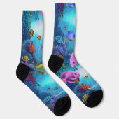 Extravagante tropische Fischsocken für tropische C Socken (Rechts)