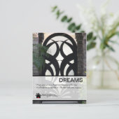 Extravagante Tür Real Anwesen Postkarte (Stehend Vorderseite)