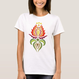 Extravagante Umhang-Stickerei - ungarische T-Shirt