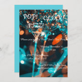 Extravagante und Des Spaß-Sylvesterabends Einladung (Vorne/Hinten)