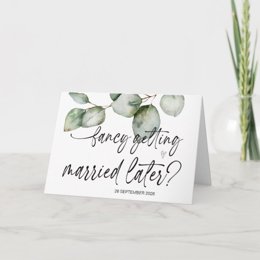 Extravagante Verheiratung nach Hochzeit Karte (Vorderseite)