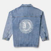 Extravagante Viktorianische Kalligraphie Monogramm Jeansjacke (Rückseite)