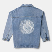 Extravagante Viktorianische Kalligraphie Monogramm Jeansjacke (Rückseite)