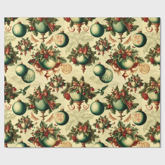 Extravagante Viktorianische Ornamente Geschenkpapier (Flach)