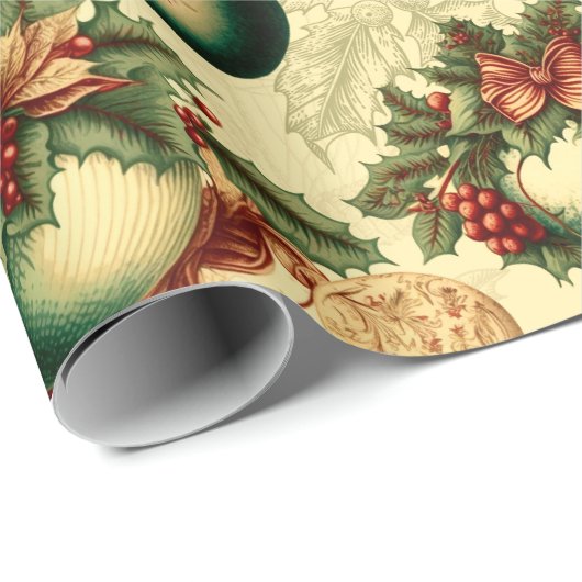 Extravagante Viktorianische Ornamente Geschenkpapier (Rolleneckpunkt)