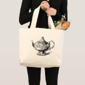 Extravagante Viktorianische Teapot-Tasche Jumbo Stoffbeutel (Vorderseite (Produkt))