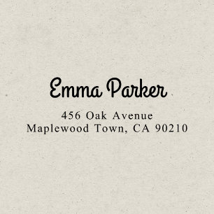 Extravagante Vintage Skriptkalligrafie Einfach Permastempel