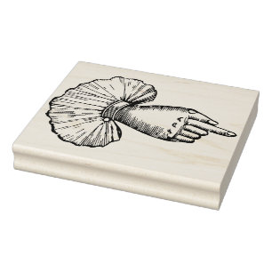 Extravagante Vintage Zeige Finger Rubber Art Brief Gummistempel