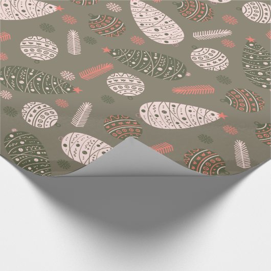 Extravagante Weihnachten Geschenkpapier (Ecke)