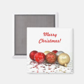 Extravagante Weihnachtsballen mit Shiny Stars Magnet (Vorderseite/Rückseite)