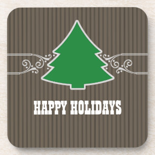 Extravagante Weihnachtsbaum Wirbel Untersetzer Set