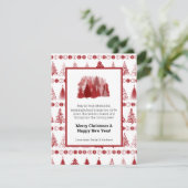 Extravagante Weihnachtsbaumkarte Feiertagskarte (Stehend Vorderseite)
