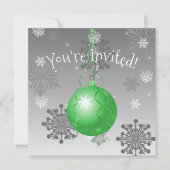 Extravagante Weihnachtsfeier Einladung (Vorderseite)