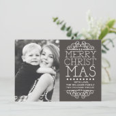 Extravagante Weihnachtskarte Feiertagskarte (Stehend Vorderseite)