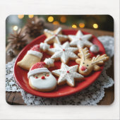 Extravagante Weihnachtskekse Mousepad (Vorne)