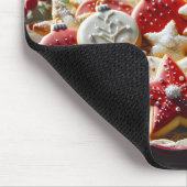 Extravagante Weihnachtskekse Mousepad (Ecke)