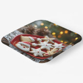 Extravagante Weihnachtskekse Pappteller (Gewinkelt)