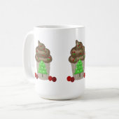 Extravagante Weihnachtskuchen Kaffeetasse (Vorderseite Links)