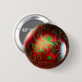 Extravagante Weihnachtsschmuck Button (Vorne & Hinten)