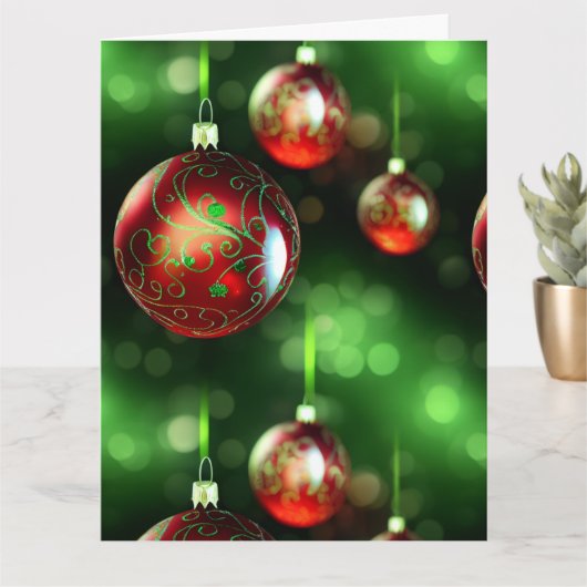 Extravagante Weihnachtsschmuck Karte (Kleine Pflanze)
