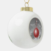 Extravagante Weihnachtsschmuck Keramik Kugel-Ornament (Links)