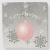 Extravagante Weihnachtsschmuck Rosa Untersetzer (Vorderseite)