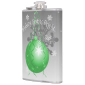 Extravagante Weihnachtsschmuckflasche Flachmann (Links)