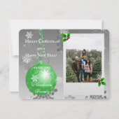 Extravagante Weihnachtsschmuckkarte Feiertagskarte (Vorderseite)