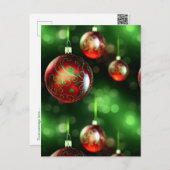 Extravagante Weihnachtsschmuckkarte Postkarte (Vorne/Hinten)