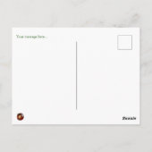 Extravagante Weihnachtsschmuckkarte Postkarte (Rückseite)