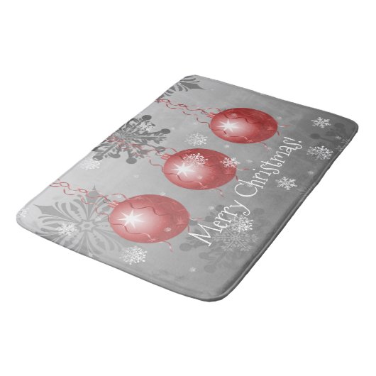 Extravagante Weihnachtsschmuckstücke Bath Mat Badematte (Schrägansicht)