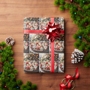 Extravagante Weihnachtszucker Geschenkpapier