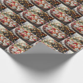 Extravagante Weihnachtszucker Geschenkpapier (Ecke)