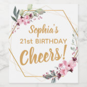 Extravagante Weinetiketten zum 21. Geburtstag - Ki Weinetikett (Einzelnes Label)