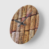 Extravagante Weinkorks Runde Wanduhr (Winkel)