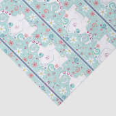 Extravagante weiße Elefanten auf der Parade Seidenpapier (Ausschnitt)