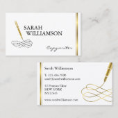 Extravagante Werbetexter-Geschäfts-Karte Visitenkarte (Vorne/Hinten)