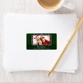 Extravagante Wirbel FOTO Rücksendeadresse Adressaufkleber (Insitu)