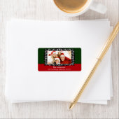 Extravagante Wirbel FOTO Rücksendeadresse Adressaufkleber (Insitu)