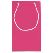 Extravagante Wirbel mit Hot Pink Foto Kleine Geschenktüte (Rückseite)