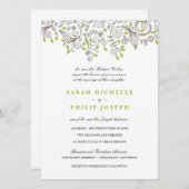 Extravagante Wirbel zum Hochzeitsfeiern Einladung (Vorne/Hinten)