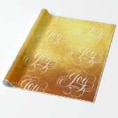 Extravagante Wirble Joy-Gold-Foil-Briefe Kalligraf Geschenkpapier (Ungerollt)