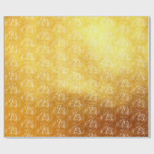 Extravagante Wirble Joy-Gold-Foil-Briefe Kalligraf Geschenkpapier (Flach)