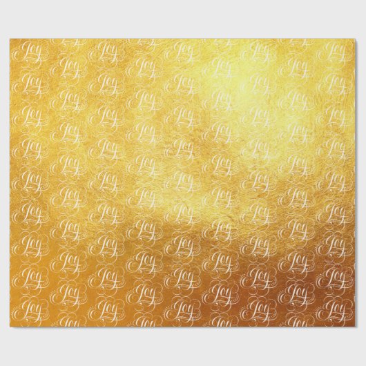 Extravagante Wirble Joy-Gold-Foil-Briefe Kalligraf Geschenkpapier (Flach)