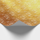 Extravagante Wirble Joy-Gold-Foil-Briefe Kalligraf Geschenkpapier (Ecke)