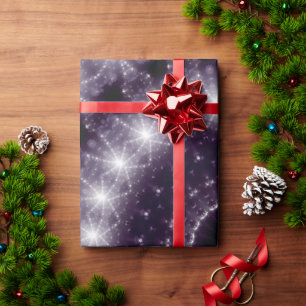 Extravagante, zarte Schwarz-Weiß-Runde Geschenkpapier