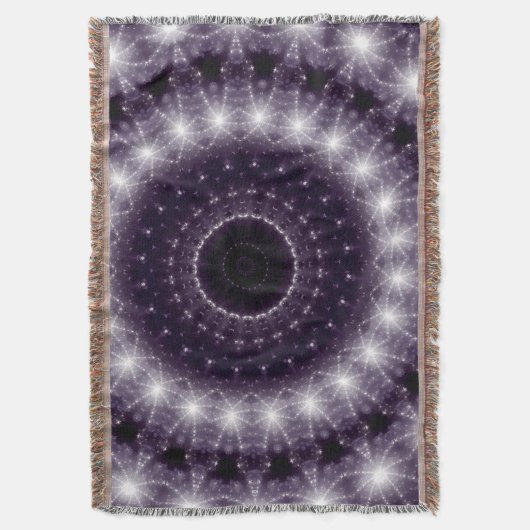 Extravagante, zarte Schwarz-Weiß-Rundstrecke Decke (Vorderseite Vertikal)