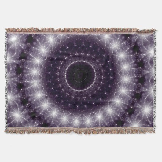 Extravagante, zarte Schwarz-Weiß-Rundstrecke Decke (Vorderseite)